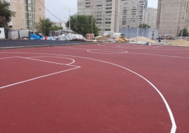 Покрытие для школьной спортивной площадки, Челябинск