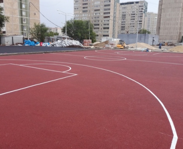 Покрытие для школьной спортивной площадки, Челябинск_1