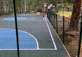 Спортивная площадка в Челябинской области, лагерь Утёс